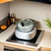 Cocina código corea original importado montreux siete capas de acero inoxidable doble mango poco profundo cazo 24cm Specification image
